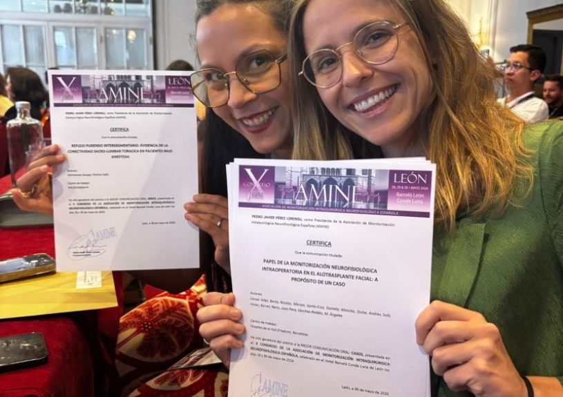 nnovación en Quirófano: Nuestro estudio sobre el Reflejo Pudendo Intersegmentario (IPR) es premiado por AMINE
